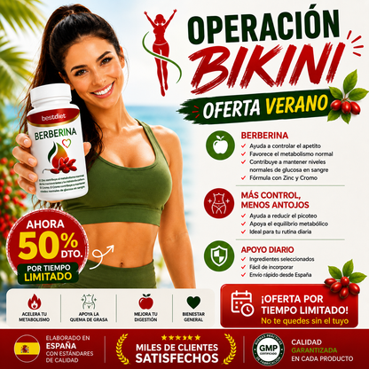 Berberina Premium™ | Control Metabólico, Glucosa y Peso