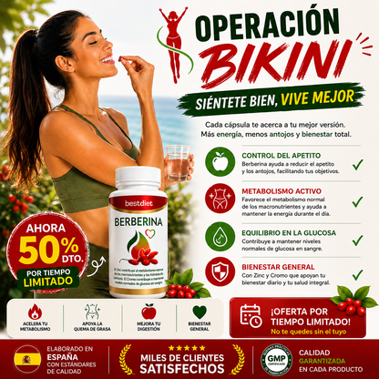 Berberina Premium™ | Control Metabólico, Glucosa y Peso