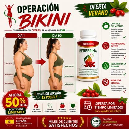 Berberina Premium™ | Control Metabólico, Glucosa y Peso