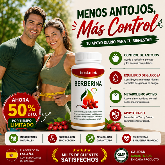 Berberina Premium™ | Control Metabólico, Glucosa y Peso